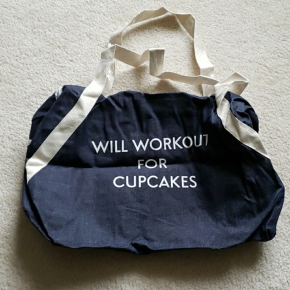 Private Party duffle - Will Workout For Cupcakes - Picture 2 of 2